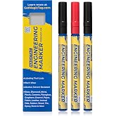 MAGIC TAG ALCOHOL &amp; CHEMICAL RESISTANT, UV-Proof, Fine Point (3 Pack) | Universal Lab, Industrial, Professional Labeling on Glass, Plastic, Metal &amp; Wet Surfaces