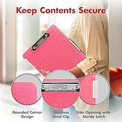 Dexas Slimcase 2 Plastic Clipboard with Storage and
