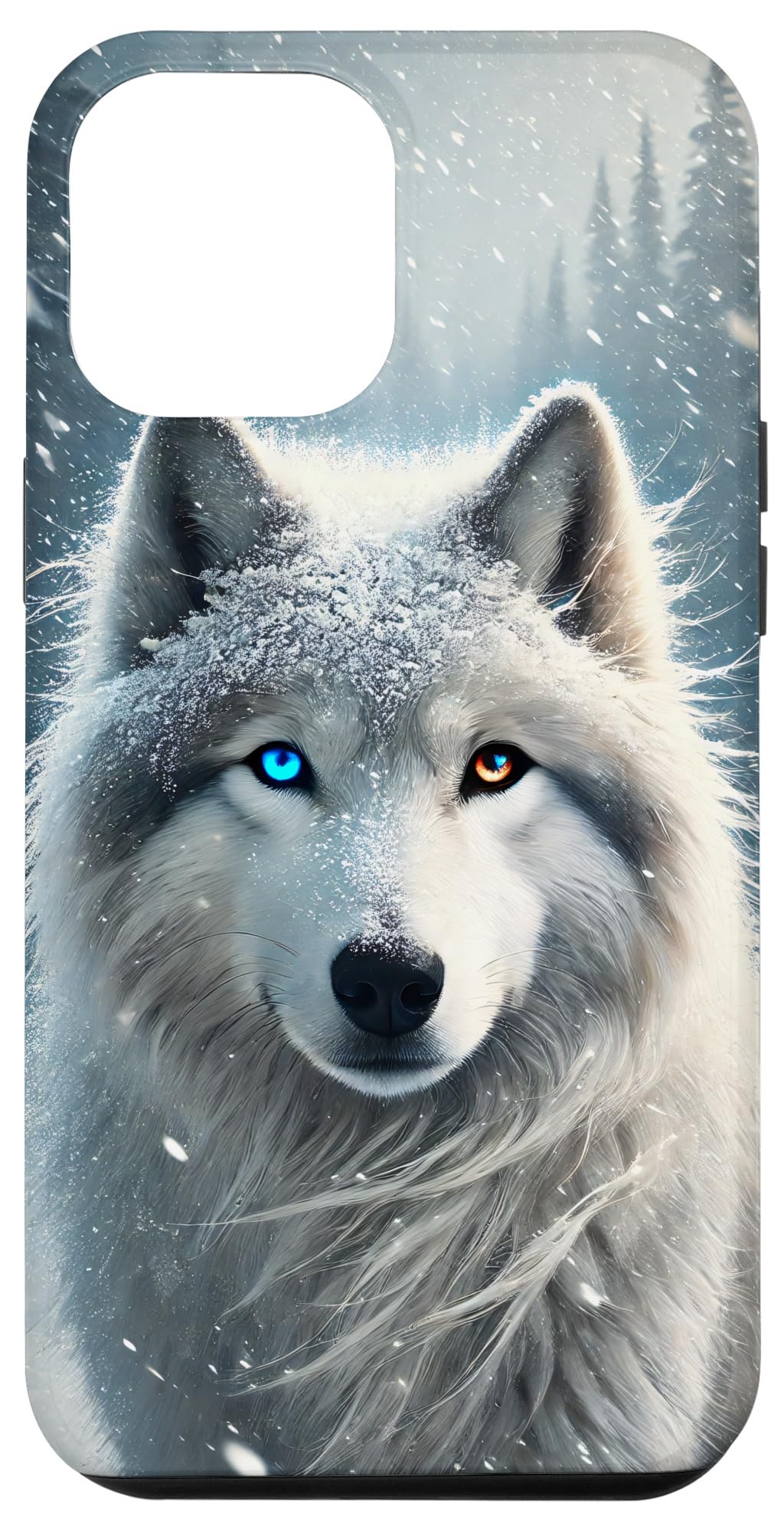 iPhone 13 Pro Max Wolf Alaska fantasy snowstorm Case