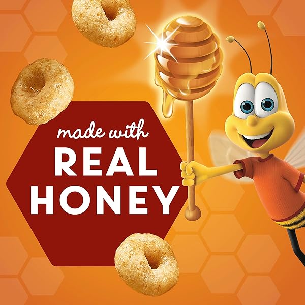 HONEY NUT CHEERIOS HEART HEALTHY BREAKFAST CEREAL, GLUTEN FREE CEREAL WITH WHOLE GRAIN OATS, VALUE BAG, 32 OZ