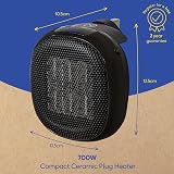 Russell Hobbs RHPH7001 Portable Fan Heater 700W 2 Heat Settings Overheat view 2