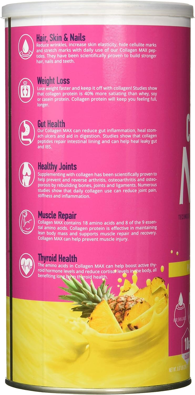 HAYA LABS Collagen Max, Pineapple, 520 g - Image 3
