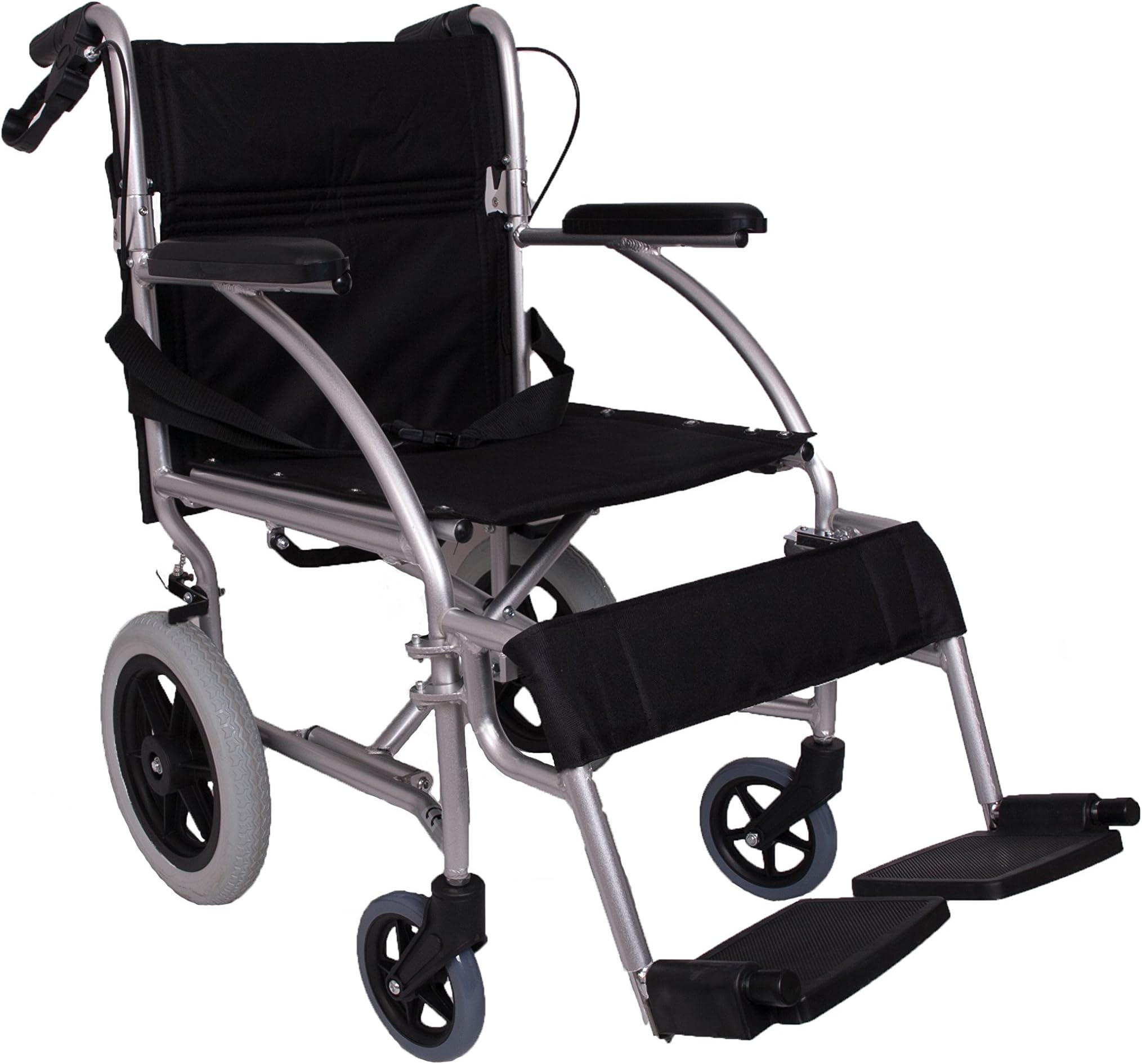 Lightweight Folding Transit Travel Wheelchair Fold Down Handles Net Carry Weigth Only 7 KG