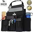 Car Front Passenger Seat Organizer with Laptop & Tablet Storage by DMoose (17&rdquo;X14&rdquo;) &ndash; Adjustable Straps, Strong Buckles, Neoprene Thermal Pockets &ndash; Keep Car Necessities Organized and Within Easy Reach