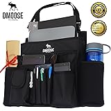 Car Front Passenger Seat Organizer with Laptop & Tablet Storage by DMoose (17&rdquo;X14&rdquo;) &ndash; Adjustable Straps, Strong Buckles, Neoprene Thermal Pockets &ndash; Keep Car Necessities Organized and Within Easy Reach