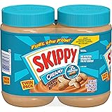 SKIPPY Creamy Peanut Butter, 40 Ounce Twin Pack,2.5