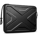 SITHON Hard Shell Laptop Sleeve for 13.6-inch MacBook Air M4 M3/A3113 M2/A2681 2025-2022, 2025 MacBook Pro 14 M5/M4/M3/M2/M1 A3434 A3112 A3401 A3185 A2992, Pro/Air 13, Shockproof Carrying Bag (Black)