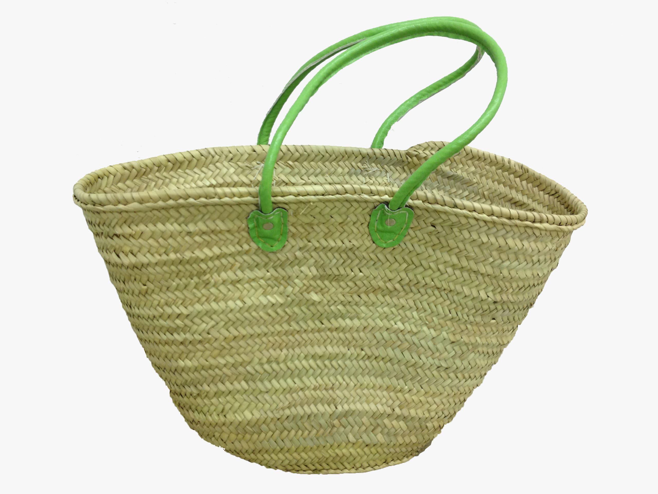 Casablanca Market MB17 Basket with Green Straps