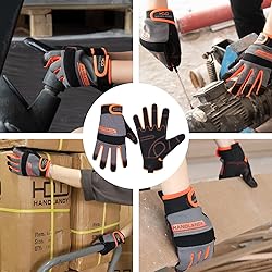 HANDLANDY Touchscreen Work Gloves for Men and
