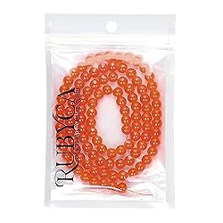 RUBYCA 1 Strand 6MM Jade Imitation Round Painted