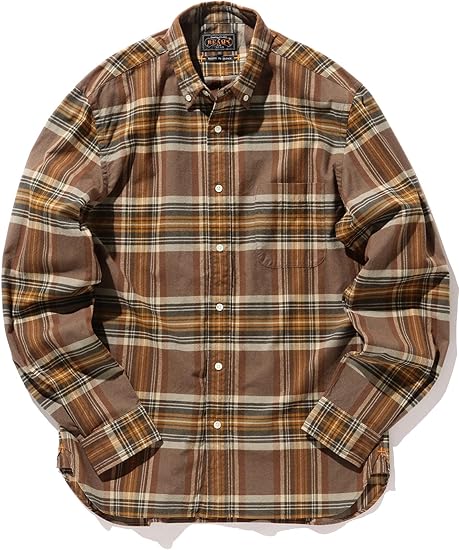 Amazon ビームス カジュアルシャツ Plus シャギーオックスフォード ボタンダウン チェック シャツ メンズ シャツ 通販