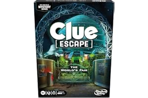 HASBRO GAMING Clue Escape: The World’s Fair Board Game | Escape Room 1-Time Solve Mystery Games | Ages 10+ | 1 to 6 Players | 90 - 120 Mins.| Family Games