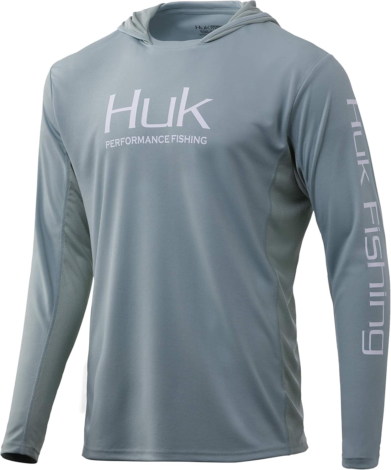 Huk Men's Icon X Hoodie | Long-Sleeve Performance Shirt with UPF 30+ Sun Protection: Clothing