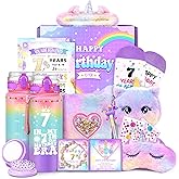 4-9 Year Old Girl Birthday Gifts, Unicorn Gifts for Girls Age 4-9, Gift Ideas for Girls Kids, Fun Toys Set Gift Basket for Girl, Birthday Decorations for Sister Daughter Granddaughter Niece Christmas