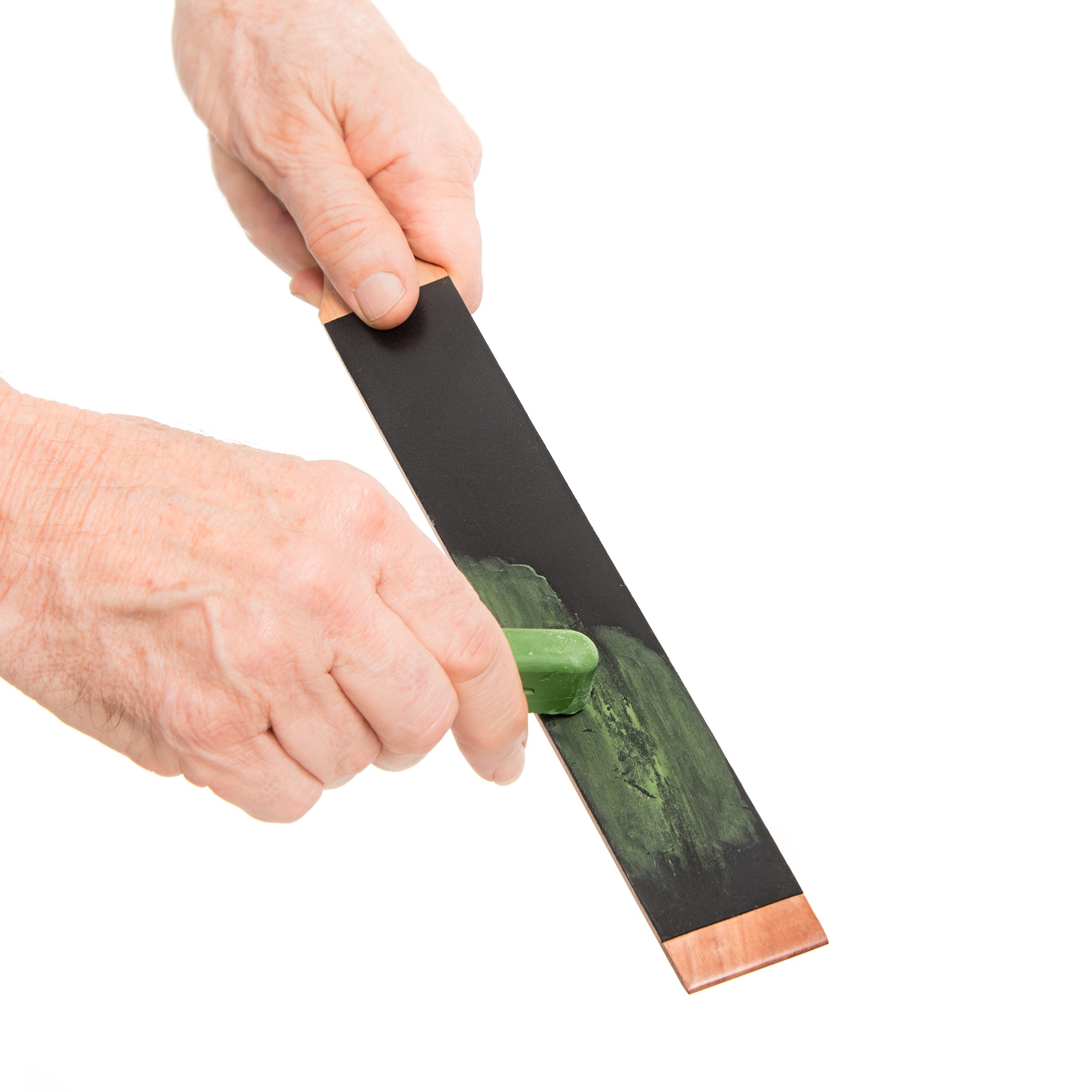 Knife Sharpening Kitchen Paddle Strop Leather Knife Strop with 8000