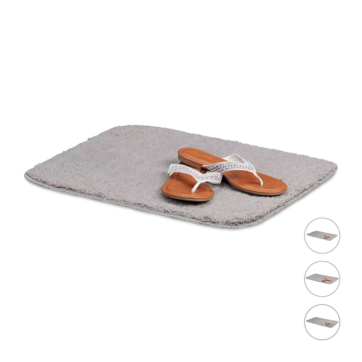 Relaxdays Badteppich 40x50 Cm Flauschiger Badvorleger - 