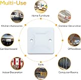 WINSOME White Self Adhesive Cable Clips Mount for Wire Management - 40 Pcs view 4