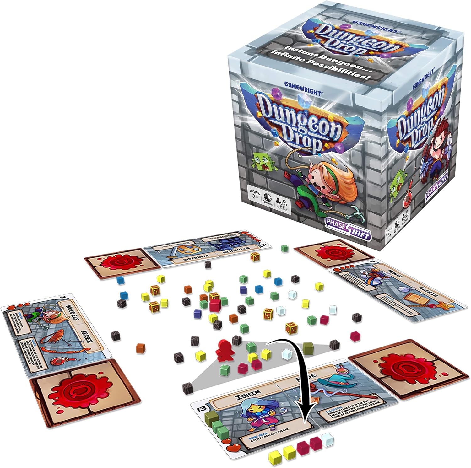 Amazon.com: Gamewright Dungeon Drop – The Infinite Dungeon ...