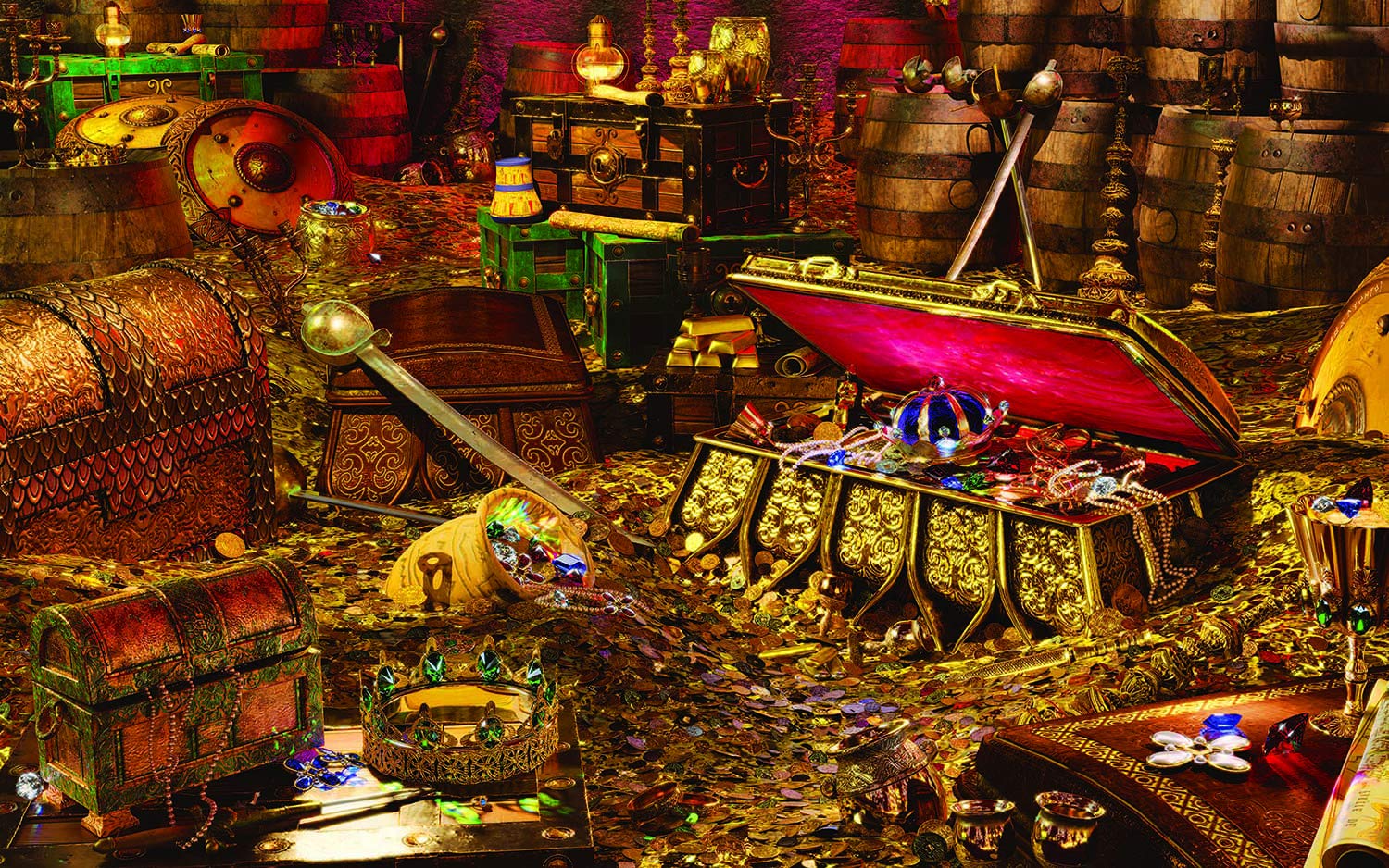 Blackbeard's Bounty Pirate Treasure Puzzle | 1000 Piece Jigsaw Puzzle