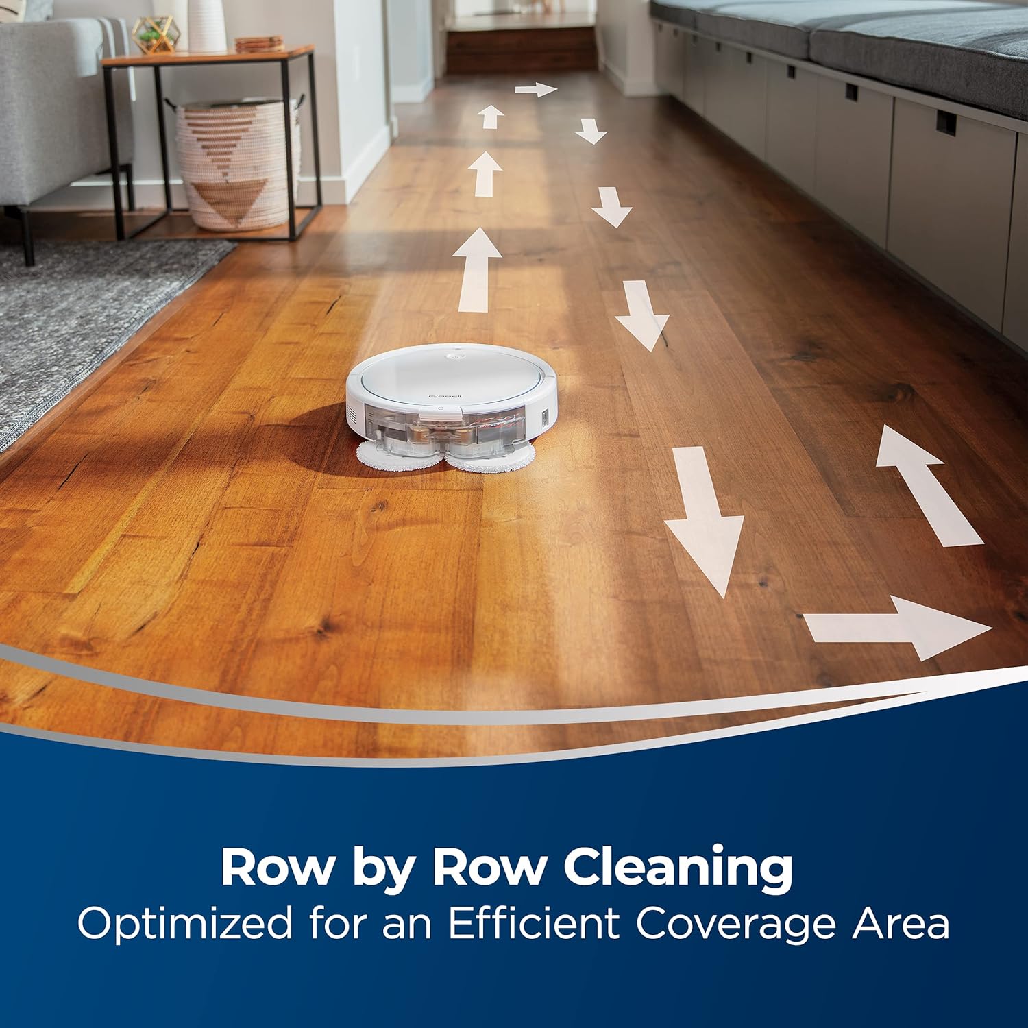 BISSELL SpinWave Hard Floor Expert Wet and Dry Robot Vacuum, WiFi Connected with Structured Navigation, 3115: Home & Kitchen