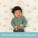 Infantino Foldable Soft Foam Play Mat Rainbow Baby Tummy Time Floor Mat view 9
