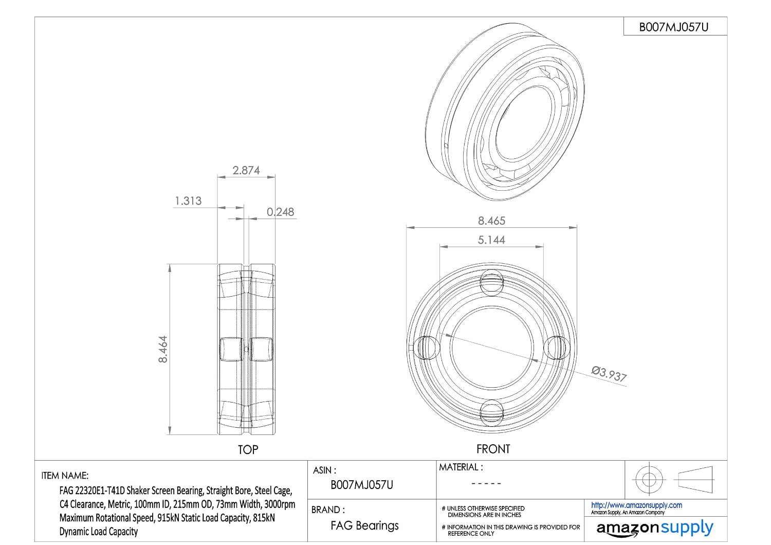steel-bore-straight-bearing-screen-shaker-22320e1-t41d-fag-cage