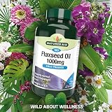 Natures Aid Flaxseed Oil 1000 mg Softgels – Vegan Omega 3 6 9 180 view 7