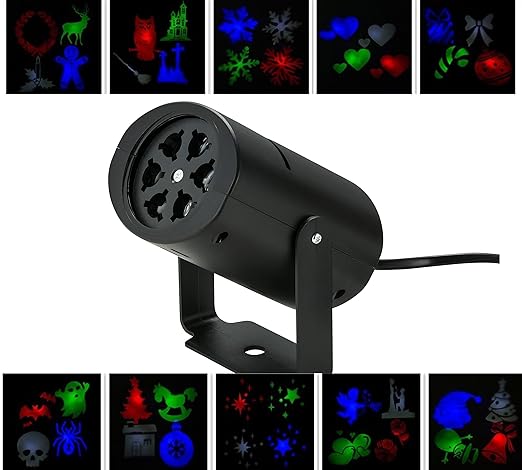 BLOOMWIN Lámpara Proyector Luces Navidad LED con 10 Lentes ...