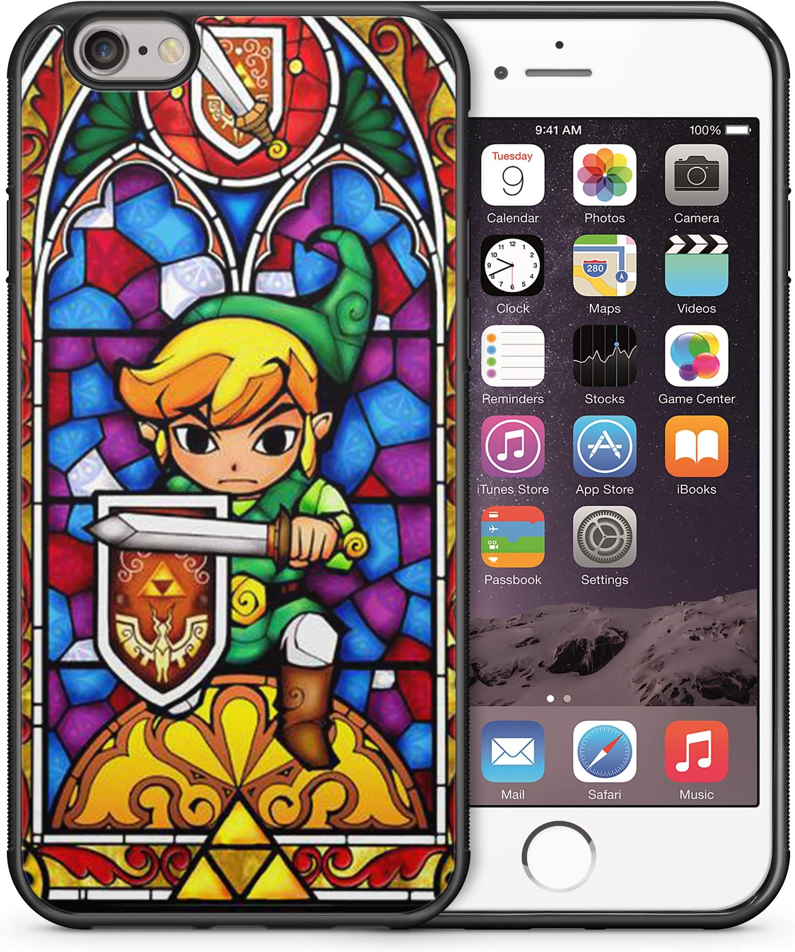 ModifiedCases Zelda Glass Art Bumper Case Compatible for iPhone 6 PLUS/6S Plus