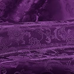 Cobedzy Pureple Satin Fabric by The Yard - 1 Yard