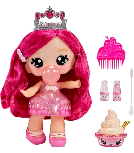 YUMMILAND Lipgloss Doll Rory Blueberry – Muñeca Perfumada Con Kit DIY De Brillo De Labios Para Niñas Y Niños +4 Años – Crea Más De 50 Combinaciones De Colores Y Aromas