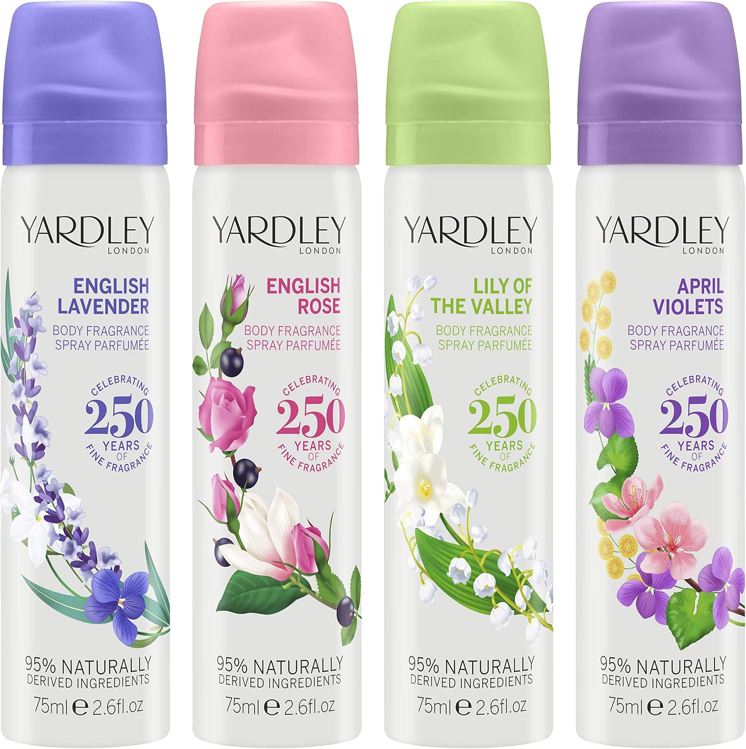 Yardley London April Violets Body Spray 75 ml1 Units, 75 ml (Pack of 1) - Image 3