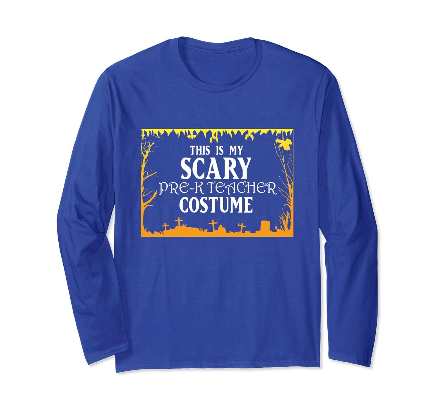 Scary Pre-K Teacher Costume Halloween Long Sleeve-ANZ