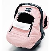 Milk Snob Winter Baby Car Seat Cover - Car Seat Canopy & Stroller Cover for Babies - Waterproof, Windproof, Cozy Inner Fleece Lining - Keep Your Baby Warm, Dry & Cozy This Winter (Blush)