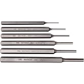 Mayhew Tools 89035 SAE Pin Punch Set Carded, 6-Piece, Shot-Blast Finish