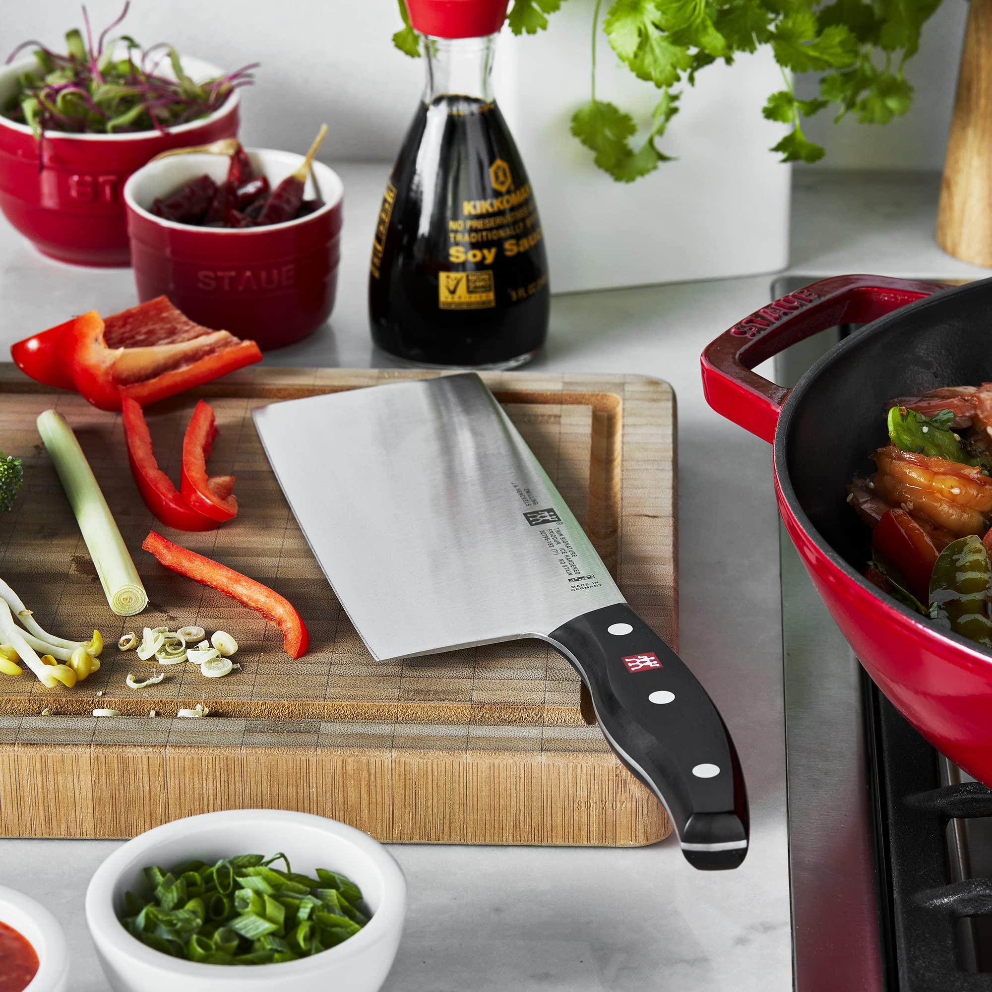 ZWILLING Twin Signature 7inch Chinese Vegetable Cleaver, RazorSharp