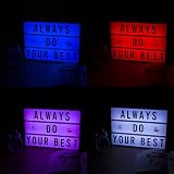 BONNYCO Cinema Light Box 16 Colors with 400 Letters Emojis Remote USB view 7