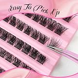 GGOKOK Wispy DIY Lash Extension Clusters 8-16mm D Curl Fluffy Individual Lashes view 5