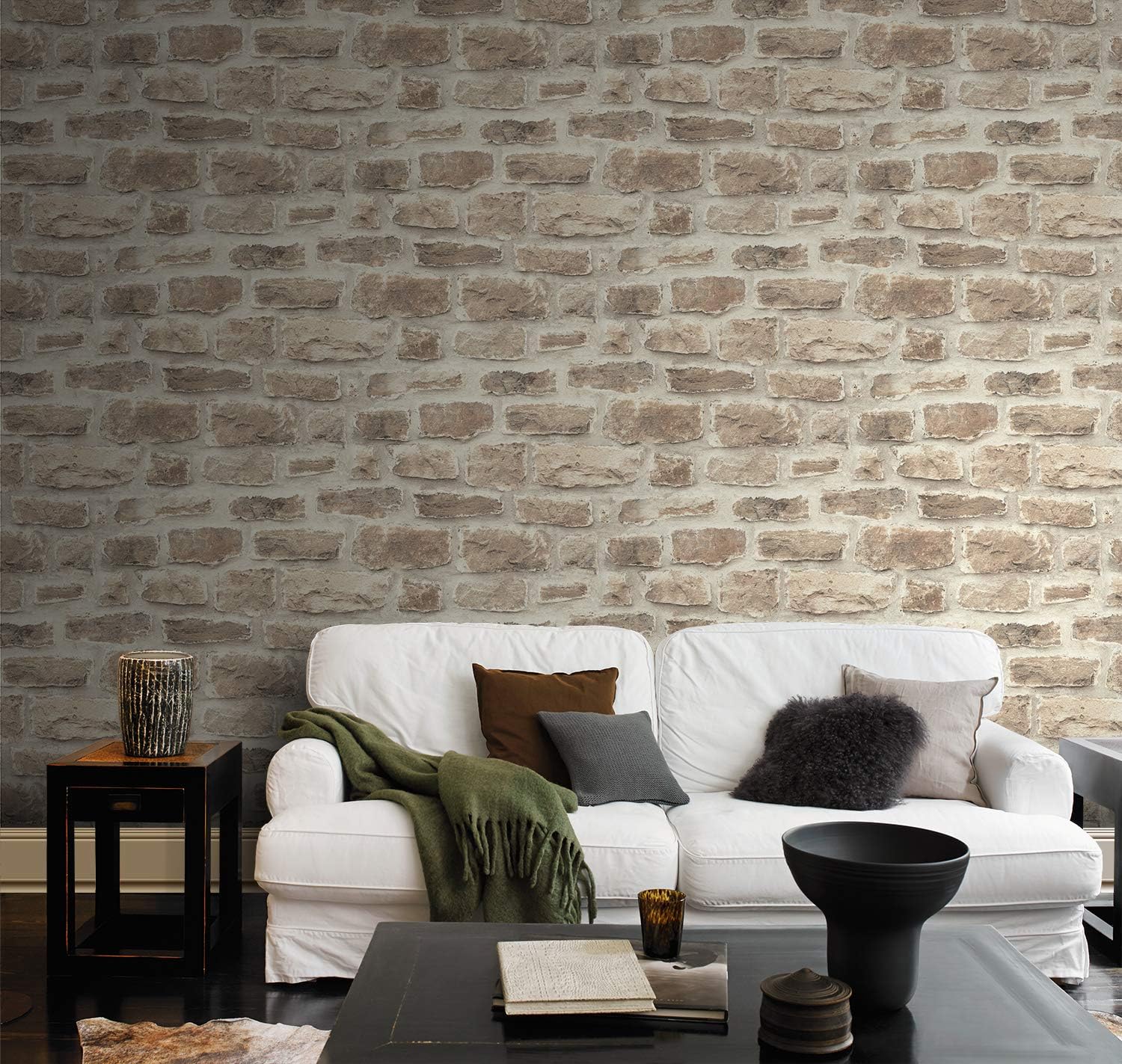 Rasch Wallpaper Rustic Stone Brick Natural 860610 Beige Wall Paper 860610, Multi-colour, 53 x 1005 cm - Image 4