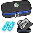 YOUSHARES Insulin Cooler Travel Case - Medication Diabetic Insulated Organizer Portable Cooling Bag for Insulin Pen and Diabetic Supplies with 2 Cooler Ice Pack