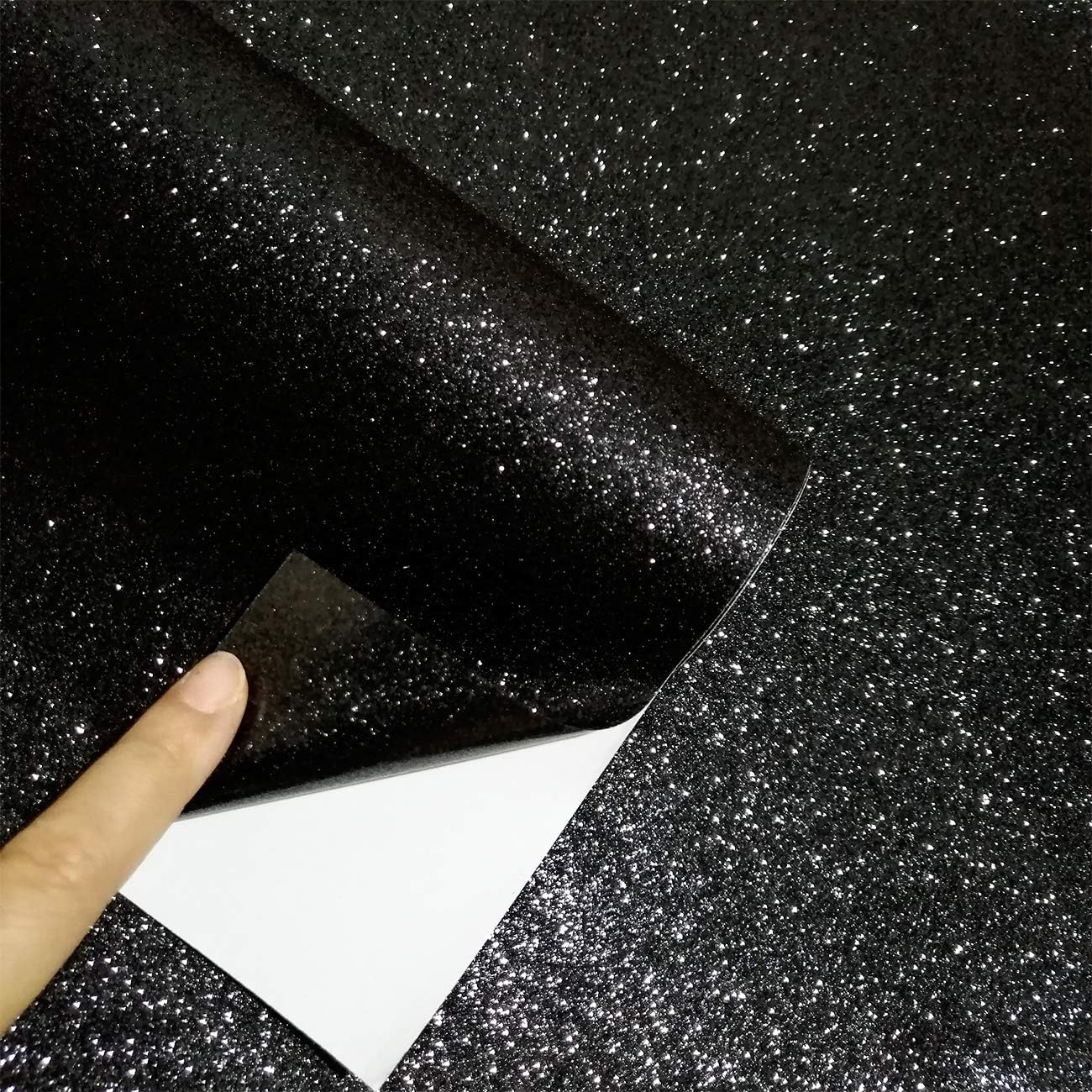 Self Adhesive Glitter Wallpaper For Walls Peel and Stick Roll Decor