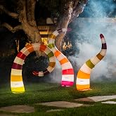 FUNBOY Giant Light-Up Inflatable Halloween Yard Snakes, Outdoor 3 Pack | 3 Pack, Indoor/Outdoor