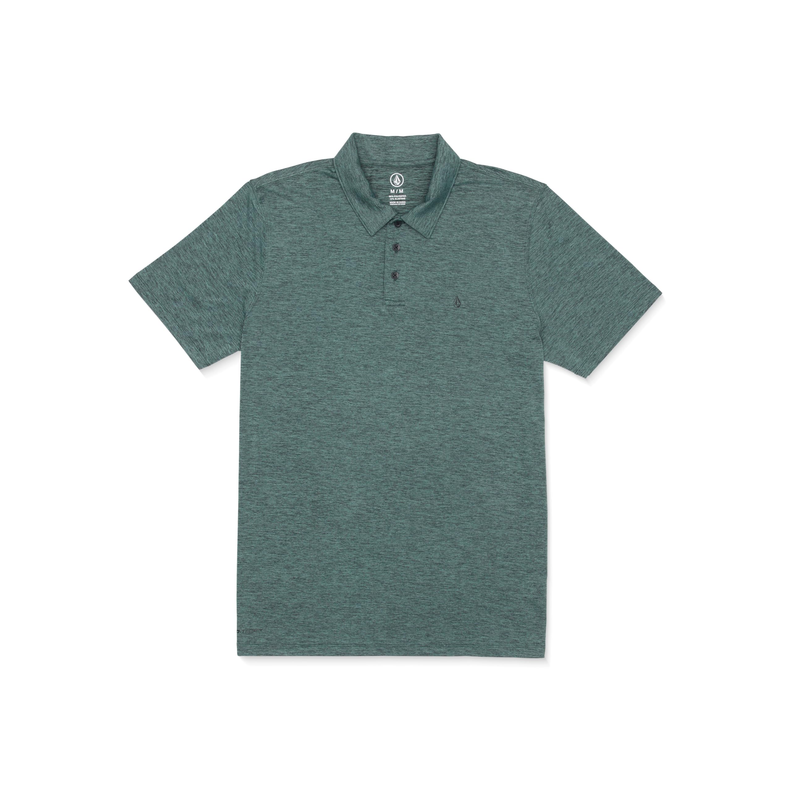 Volcom Men’s Hazard Performance Short Sleeve Lightweight Golf Polo, Petrol, X-Large