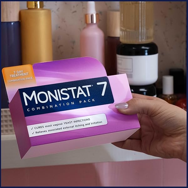 MONISTAT 7 DAY YEAST INFECTION TREATMENT FOR WOMEN, 7 MICONAZOLE CREAM APPLICATIONS WITH 7 DISPOSABLE APPLICATORS, 2 PACK