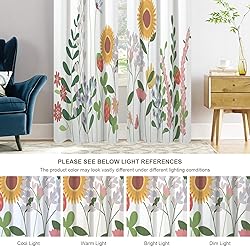 Batmerry Wild Plants Blackout Curtains for
