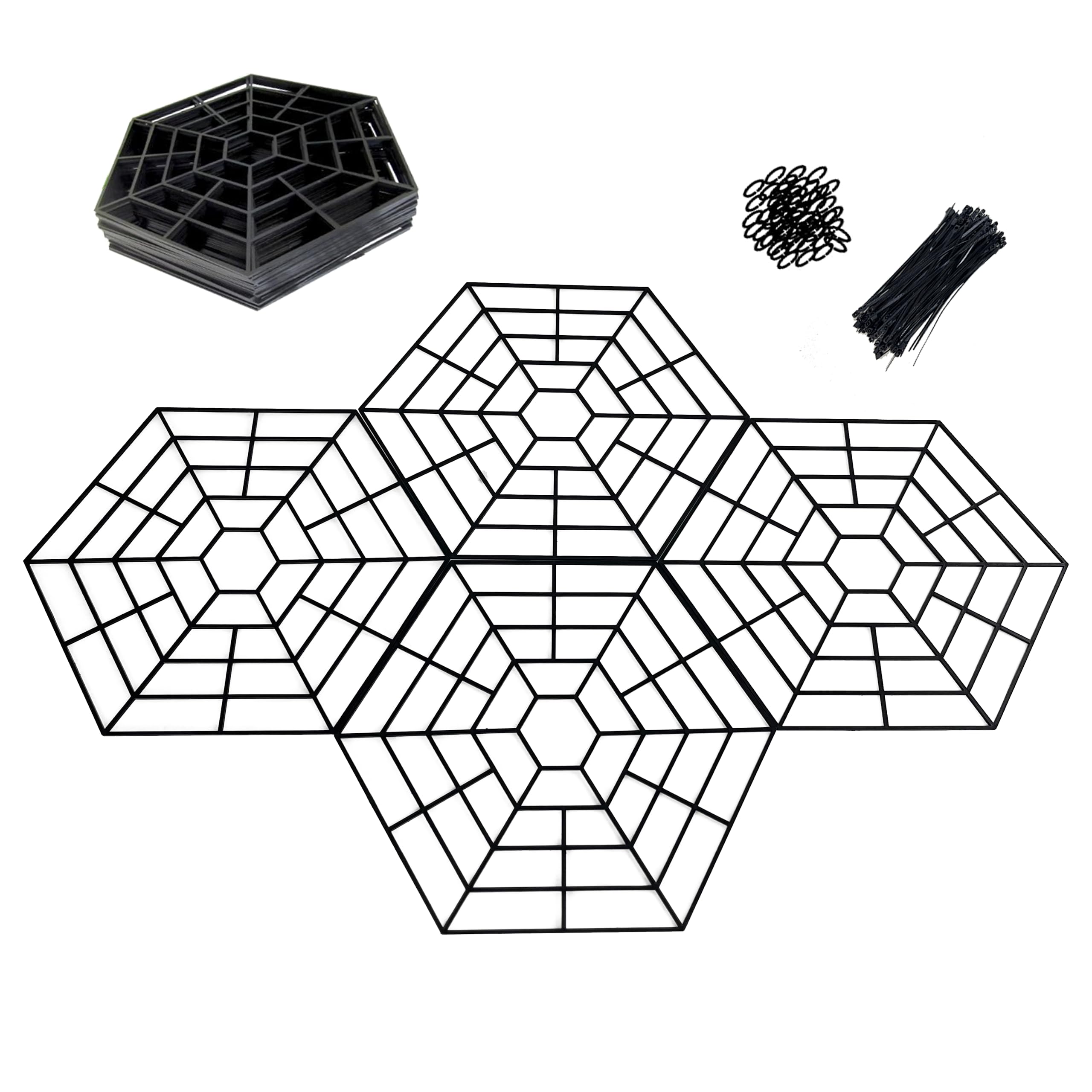 bretoes Pond Protection Net, Plastic Net Cover Floating on the Water to Protect the Pond from Herons, Cats, and other Predators (20 Pieces)