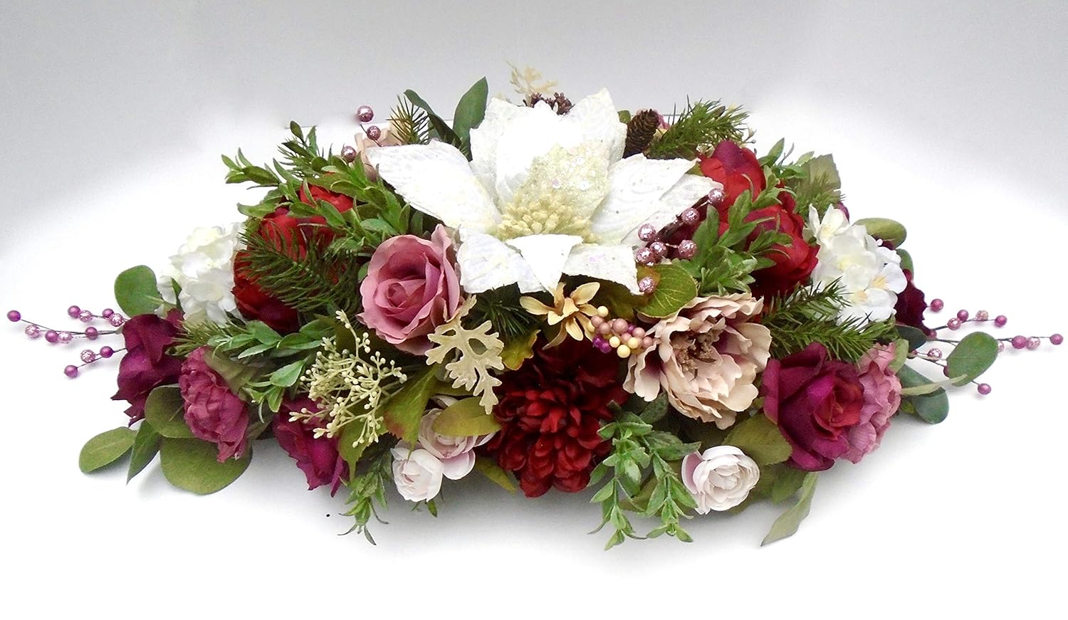 Amazing Large Christmas Dining Table Centerpiece Handmade