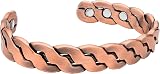 MagnetRX Pure Copper Magnetic Bracelet Adjustable Cuff Gift Box Twisted Copper view 9