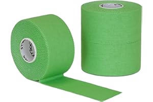 STIKK Athletic Tape - 3pk Green Athletic Tape - 1.5 inch x 15 Yards - Athletic Tape for Stabilizing & Supporting Muscles and Joints - Athletic Training Supplies to Safeguard Against Sports Injuries
