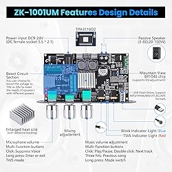 ZK-1001UM Bluetooth Amp 100W Mono Amplifier Board